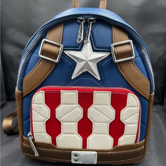 Loungefly Handbags - Loungefly Captain America Mini Backpack